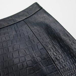 Gorman Croc Embossed Leather Mini Skirt Size XS (2)